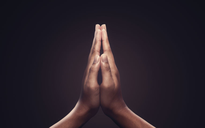 Namste, la salutation des yogis Namaste: la salutation de l'amour veritable