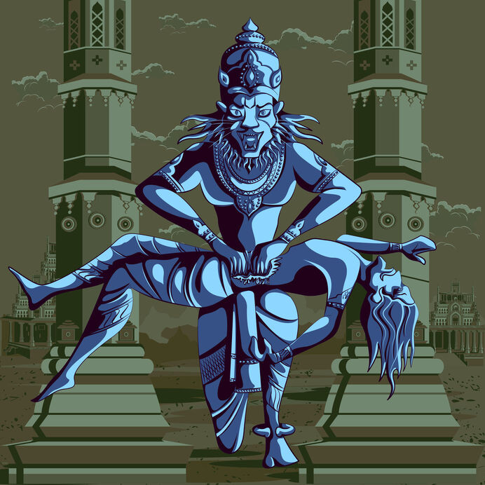 Narasimha, la légende du mi-homme, mi-lion Narasimha, la légende du mi-homme, mi-lion