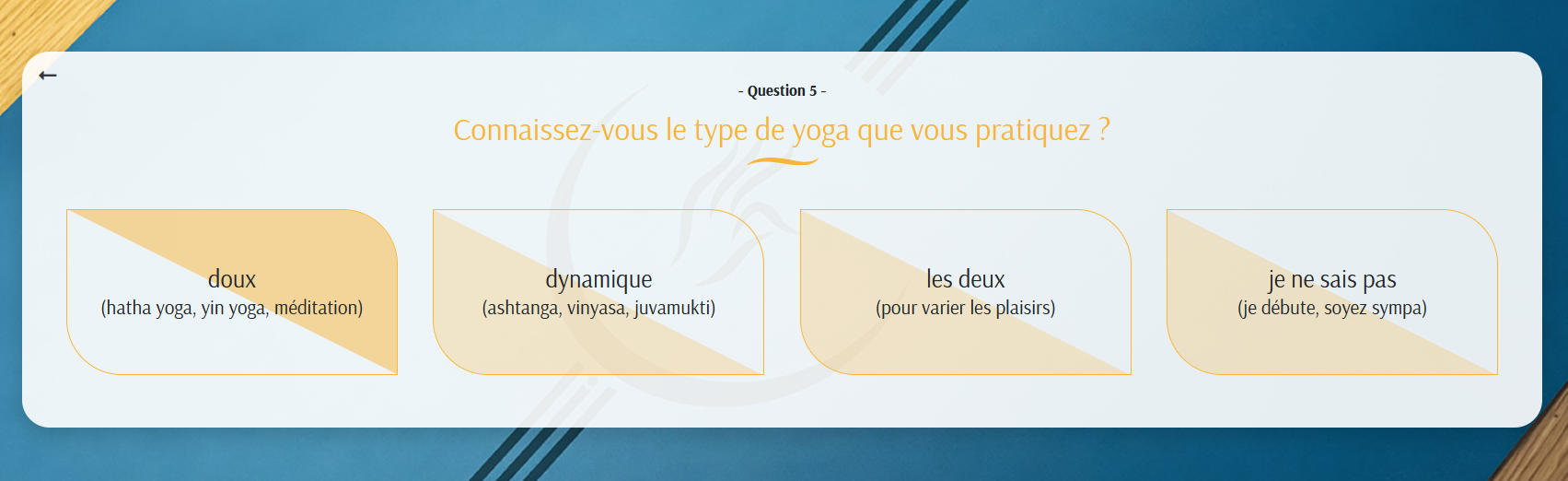 Chin Mudra : Utilisez notre questionnaire pour trouver le tapis de yoga idéal Le questionnaire-automatique-pour trouver-votre-tapis-de-yoga-cjin-mudra
