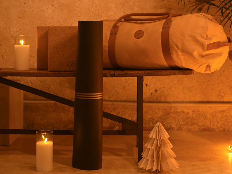 Le sac à tapis Navy Cadeau de Noël yoga : Sac pour tapis de yoga Navy