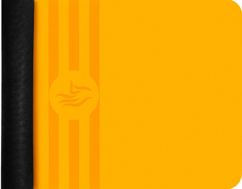 Tapis de yoga Tripundra Mat en promo pour les offres de l'été 2021 Tapis de yoga Tripundra Mat - Jaune Safran