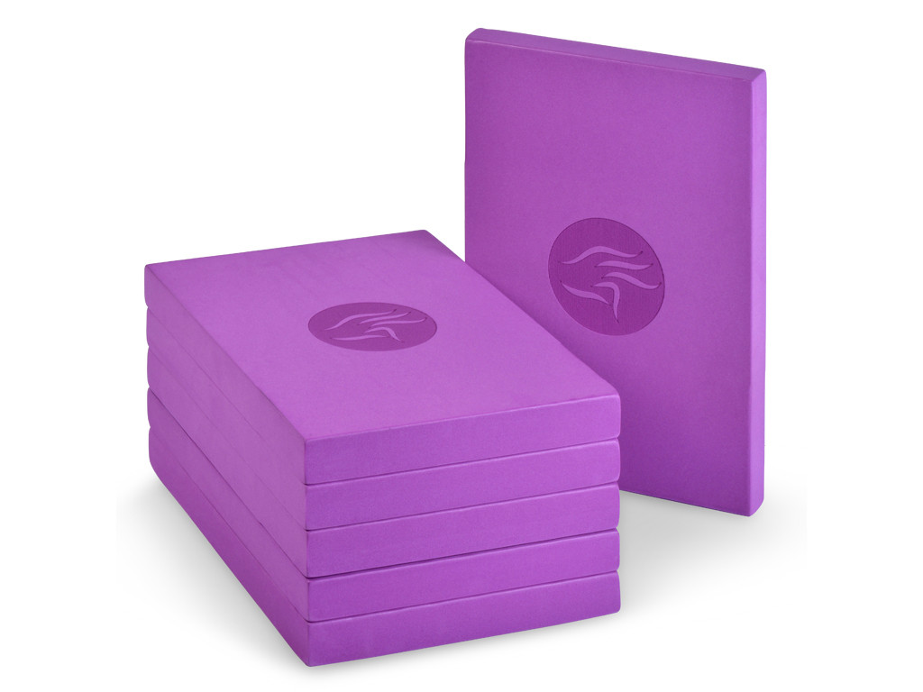 Item Bloc de yoga fin - 30cm x 20cm x 2,8cm Prune