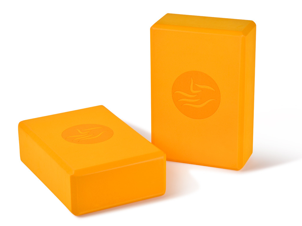 Item Bloque de yoga - 23 x 15 x 7,6 cm Amarillo azafrán