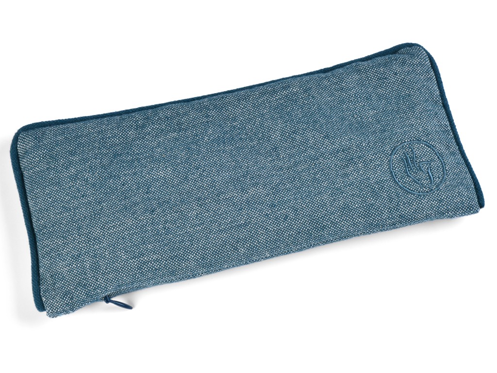Item Almohada para ojos de algodón y chambray orgánico y lino Algodón chambray azul