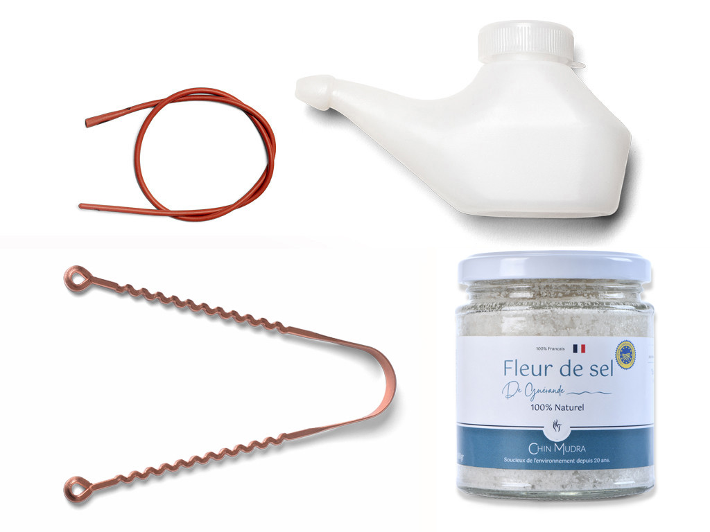 Item Kit Lota Jala Neti complet Cuivre 250 ml