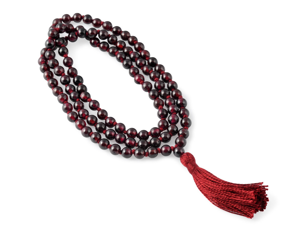 Item Mala 108 perles 8mm Grenat