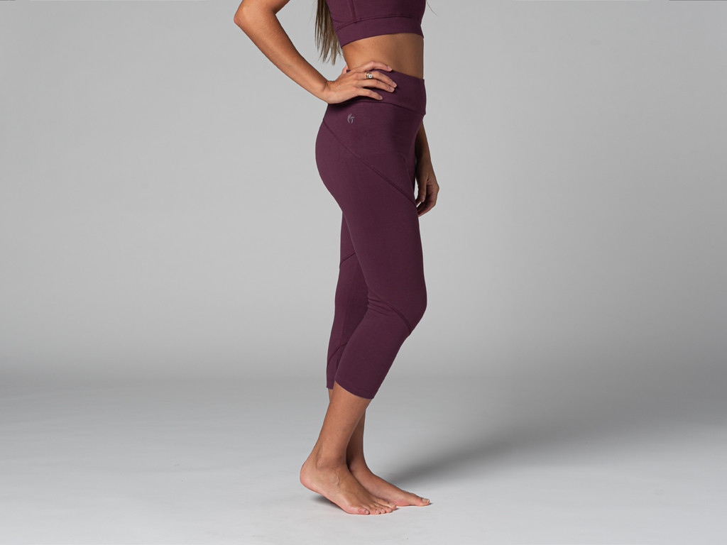 Item Pantalon de yoga Corsaire - Bio Prune