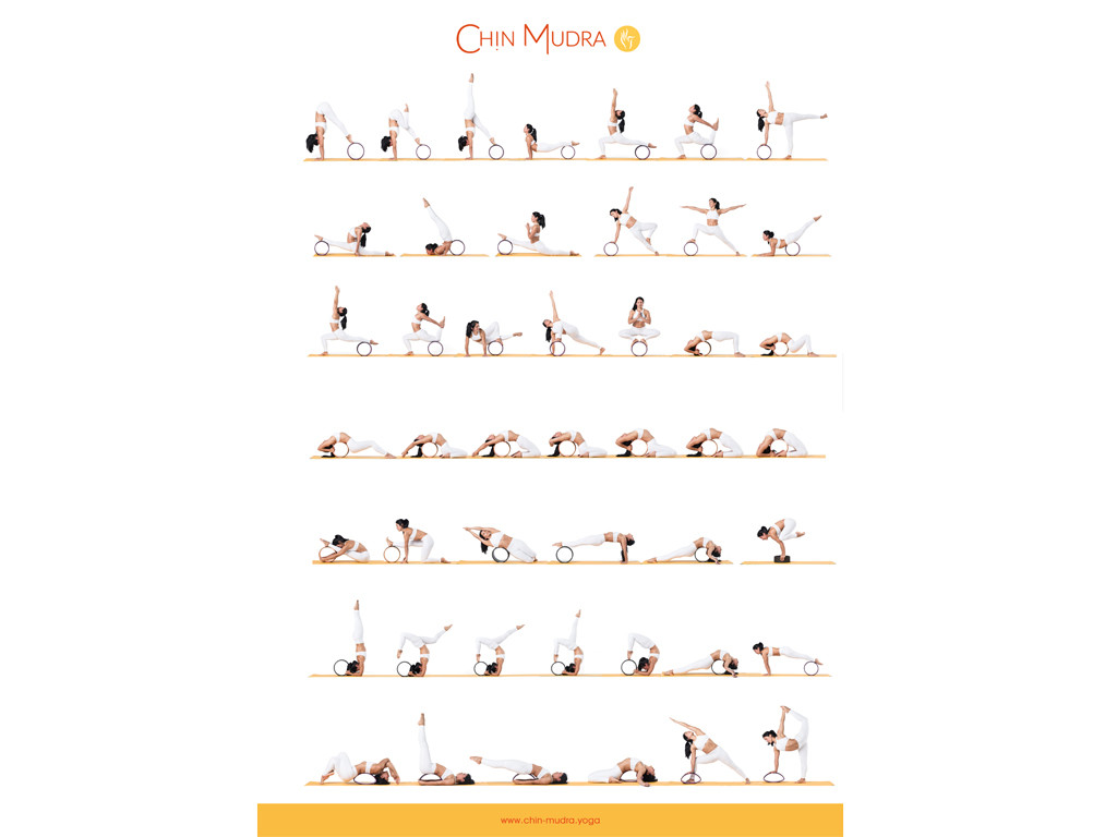 Item Poster Roue de Yoga 60cm x 42cm