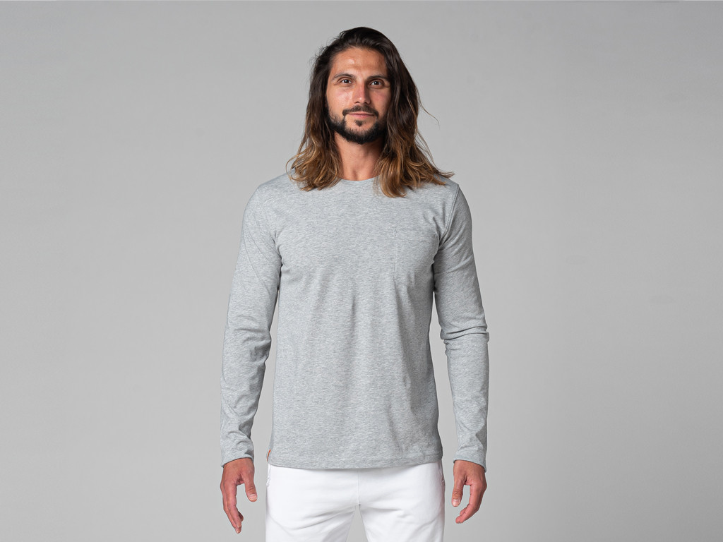 Item T-Shirt Tapan manches longues 100% Bio Gris