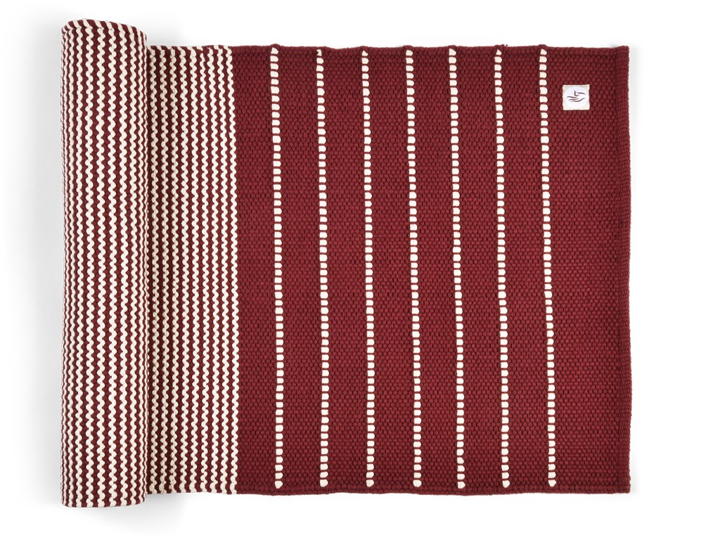 Item Esterilla de yoga Taj 100% algodón orgánico 2 m x 66 cm x 5mm Ciruela/Natural
