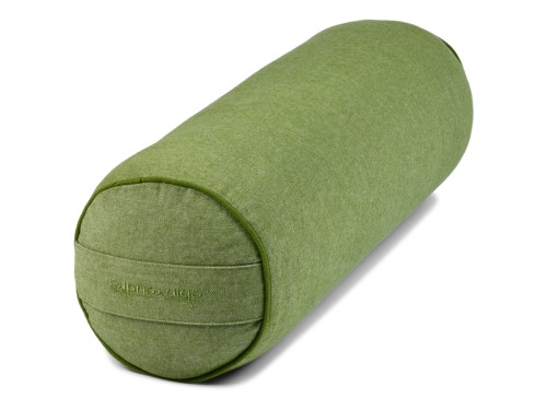 Bolster de yoga Cylindrique en Chambray de coton biologique - Épeautre