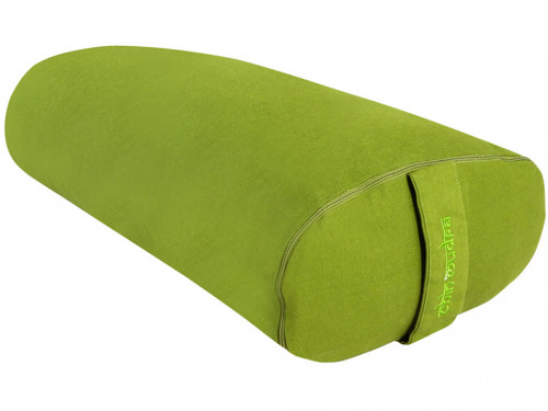 Bolster de yoga Ovale EPEAUTRE 100 % coton Bio 60 cm x15 cm x 30 cm
