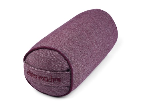 Mini almohadón cilíndrico de chambray de algodón orgánico - Espelta