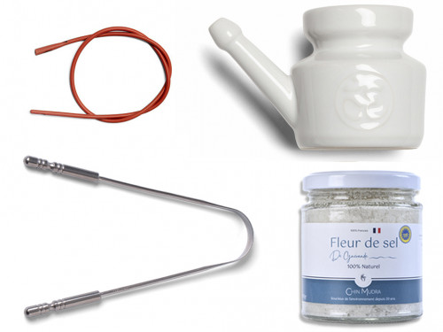 Kit Lota Jala Neti complet Porcelaine Blanc