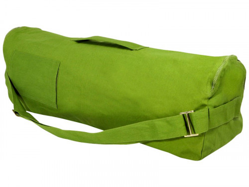 Elegante y moderna bolsa para esterilla de yoga, 100% algodón orgánico, 80 cm x 17 cm.