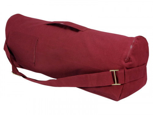 Elegante y moderna bolsa para esterilla de yoga, 100% algodón orgánico, 80 cm x 17 cm.