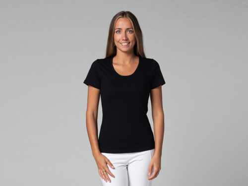 T-Shirt TARA M/C Col Large 100% Bio
