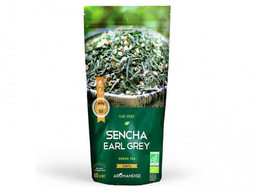 Thé vert Sencha Earl Grey