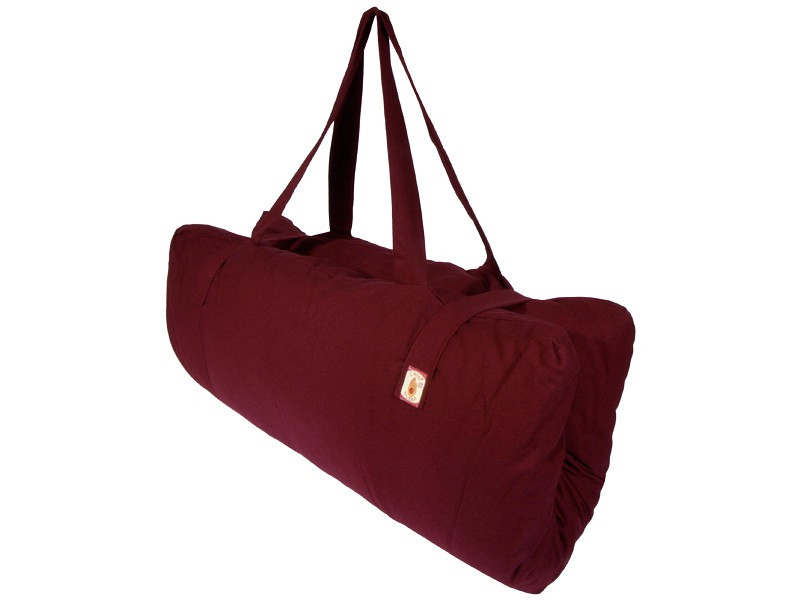 Item Zabuton transportable 100% coton Bio Bordeaux uni