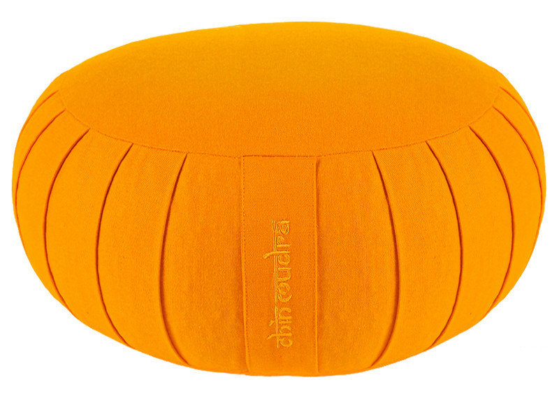 Item Zafu Standard 100% coton Bio Kapok Orange Safran